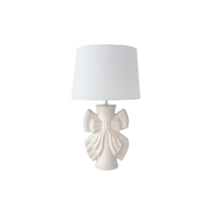 Lampada doppio fiocco in ceramica mis. 28x28x49 l'arte di nacchi