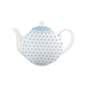 TEIERA IN PORCELLANA POIS BLU PASTELLO 1 LITRO ISABELLE ROSE