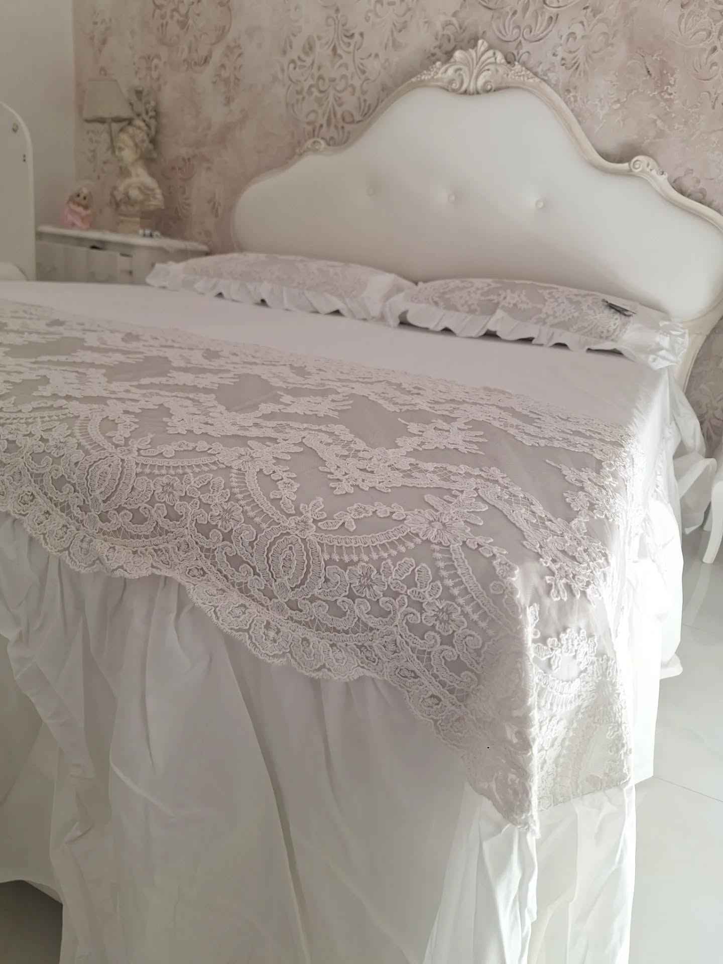 Copriletto Simposio con coppia copriguanciali Chez Moi Vintage Fango - immagine 3