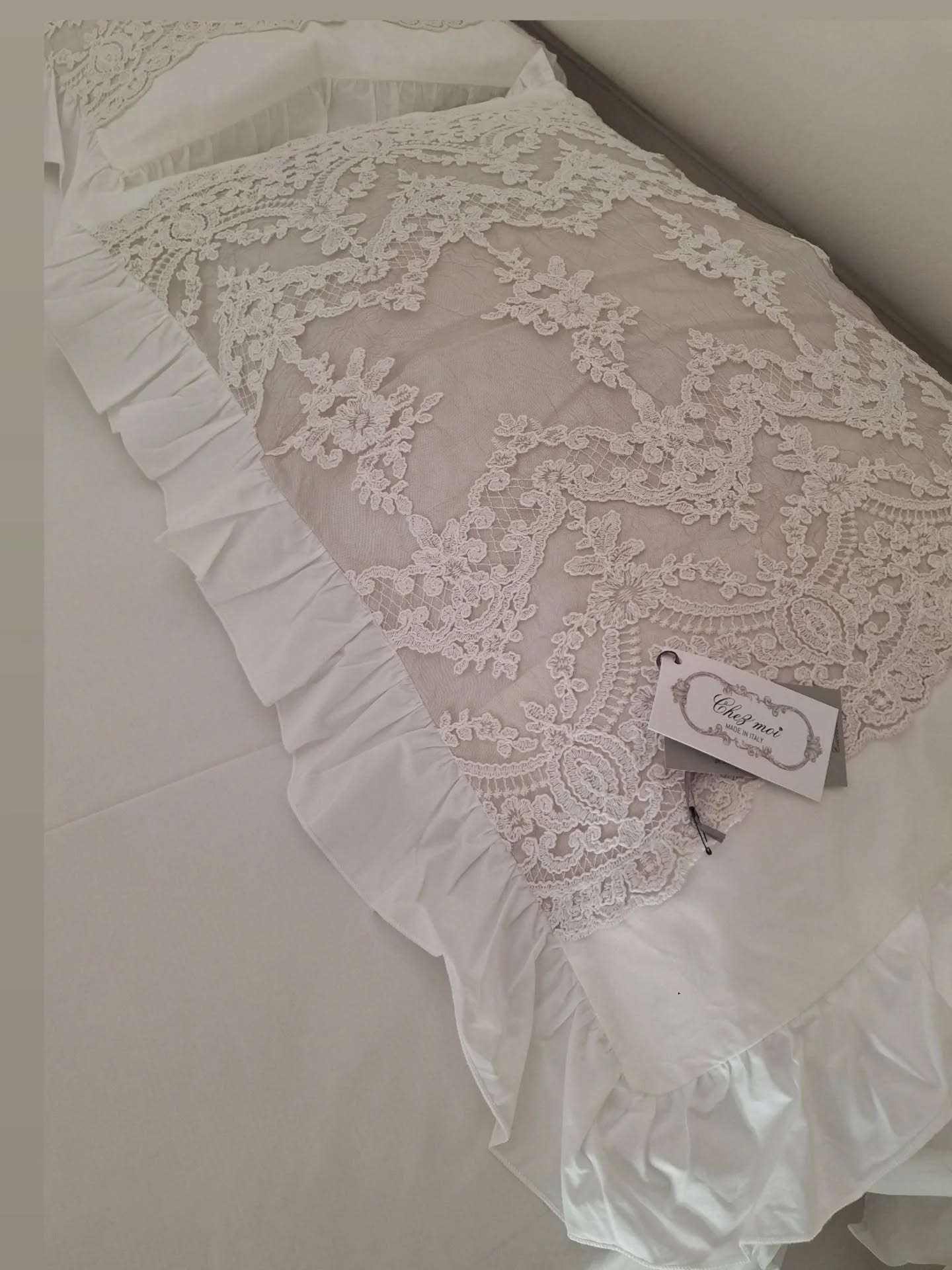 Copriletto Simposio con coppia copriguanciali Chez Moi Vintage Fango - immagine 4