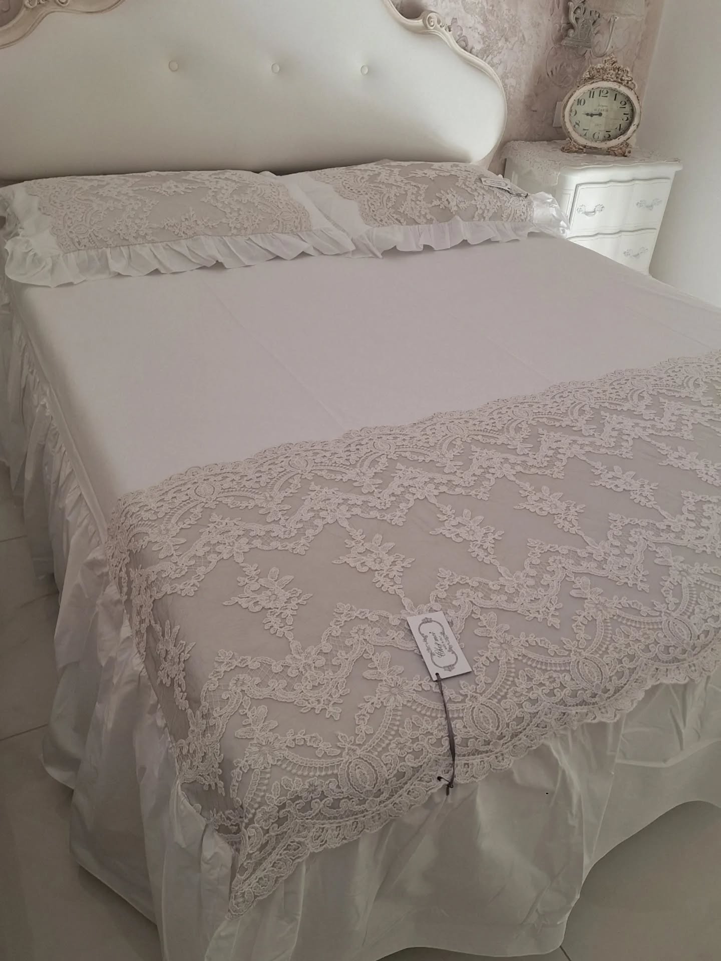 Copriletto Simposio con coppia copriguanciali Chez Moi Vintage Fango - immagine 5