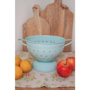 Scolapasta Azzurro con cuori 21 cm Isabelle Rose