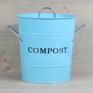 COMPOST BLU CON POIS BIANCHI 21 × 19 CM