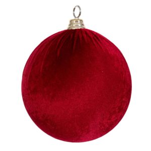 SFERA DI VELLUTO BORDEAUX 25CM