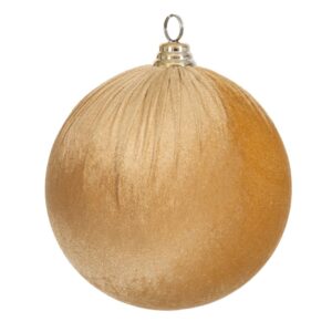SFERA DI VELLUTO DORATO 25 CM