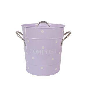 COMPOST LILLA CON POIS BIANCHI 21×19 CM ISABELLE ROSE