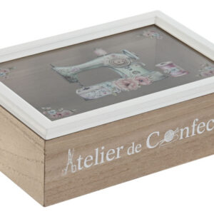 KIT CUCITO MDF CRISTALLO 25X17X8 BIANCO