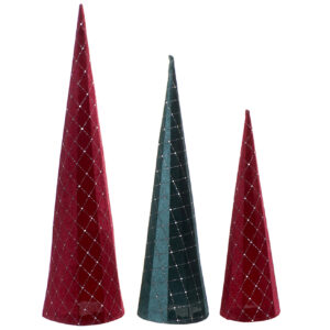 CONO SET 3 FLANELLA 10X1X60 BRILLANTE BORDO'