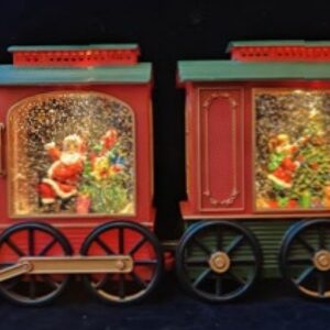 Treno natalizio luci led e musica 49x7xH20 cm