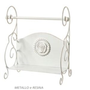 Porta asciugamani con rose l'arte di nacchi