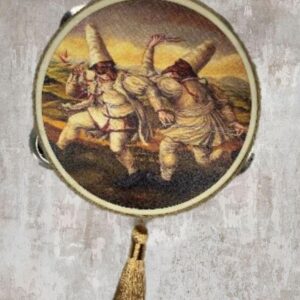 Tamburello pulcinella e tradizioni 13,5cm Madame Fioccò