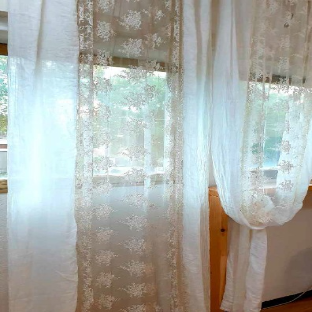 Tenda Intarsio Provenza Centrale Chez Moi 280x300 Bianco Naturale - immagine 2