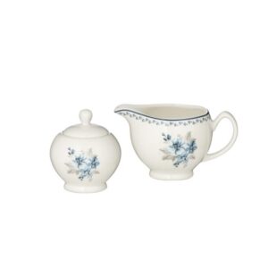 Set lattiera e zuccheriera rose blue l'arte di nacchi